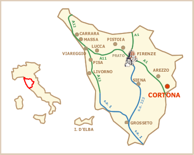Mappa Cortona